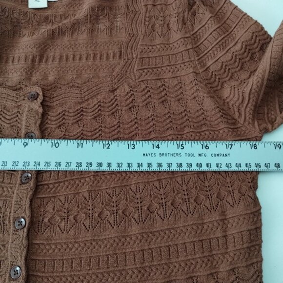 Saltwater Luxe Wilfred Sweater Chocolate Brown Size XL - Picture 7 of 12